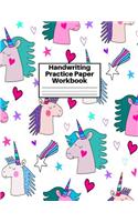 Handwriting Practice Paper Workbook