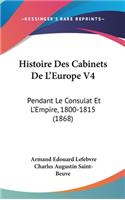 Histoire Des Cabinets De L'Europe V4