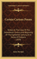 Certain Curious Poems