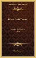 Thomas Fox Of Concord
