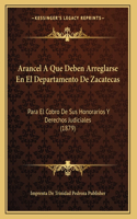 Arancel A Que Deben Arreglarse En El Departamento De Zacatecas