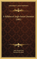 A Syllabus of Anglo-Saxon Literature (1881)