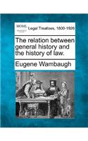 Relation Between General History and the History of Law.