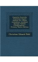 Expositio Generalis Anatomica Organi Auditus Per Classes Animalium