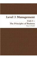 Level 3 Management Unit 3 - The Principles of Business