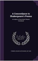 Concordance to Shakespeare's Poems