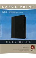 Premium Slimline Reference Bible-NLT-Large Print: New Living Translation, Black Onyx, Leatherlike, Premium Slimline Reference