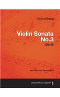 Violin Sonata No.3 Op.45 - For Voice and Piano (1887)