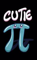 Cutie: Pi Funny Nerd Math Geeks Pi Day Lined Notebook Journal Diary 6x9