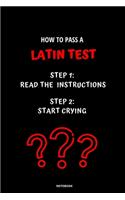 Notebook How to Pass a Latin Test