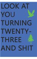 Look at You Turning Twenty-Three and Shit Notebook Birthday Gift: Lined Notebook/ Journal Gifts,120 pages, 6×9, Soft Cover, Matte Finish