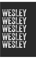 Name WESLEY Journal Customized Gift For WESLEY A beautiful personalized