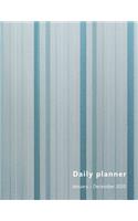 Daily Planner January-December 2020: Large, 1 day per page. Daily Schedule, Goals, To-Dos, Assignments and Tasks. Incl. Gratitude section, Meal planner, Mood and Water intake trackers. 