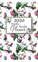 2020 Weekly Monthly Planner: Pretty Fresh Cotton Cover Design: Daily Agenda: Weekly Organizer: Appointments, Reminders, Notes & Goals