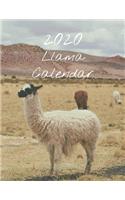 2020 Llama Calendar: Monthly 2020 Llama Images Calendar With Large Image and Calendar Dates, Spaces to Record Income, Expenses, Important Dates, Goals, Accomplishments, 