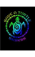 SKSKSK Save A Turtle: And I oop Isometric Paper Notebook. Iso Grid Graph Sheets 3D Triangular Reticle Drawing Equilateral Triangles Architecture Math Geometry School Proj