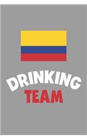 Drinking Team Notebook: Lined Journal, 120 Pages, 6 x 9, Columbia Flag Beer Olympics Gift Journal Matte Finish