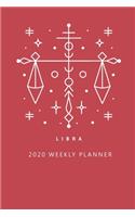 Libra 2020 Weekly Planner (Red)