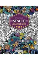 Doodle Space Coloring Book