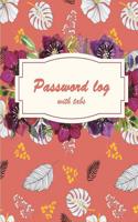 Password Log with Tabs: Modern Password Keeper, Vault, Notebook and Online Organizer, Password Log Book with Tabs Alphabetized, Large Print Password 120 Pages Large Print 8