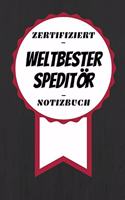 Notizbuch - Zertifiziert - Weltbester - Speditör