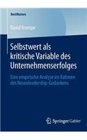 Selbstwert ALS Kritische Variable Des Unternehmenserfolges