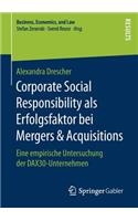 Corporate Social Responsibility ALS Erfolgsfaktor Bei Mergers & Acquisitions