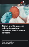 Tipi di biofilm presenti sulle attrezzature utilizzate nelle aziende agricole