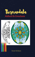 Tiere Mandala Malbuch für Erwachsene
