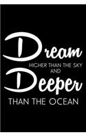 DREAM HIGHER THAN THE SKY Fitness Journal