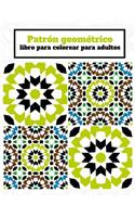 Patrón geométrico libro para colorear para adultos