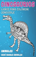 Libros para colorear Zendoodle - Bebé Granja Animales - Animales - Dinosaurios