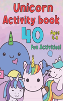 Unicorn Activity Book for Kids Ages 4-8