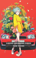 Anime Coloring Book for Teens