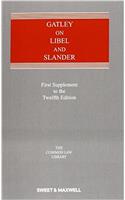 Gatley on Libel and Slander 1st Supplement