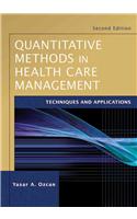 Quantitative Methods in Health Care Management