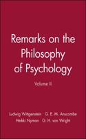 Remarks on the Philosophy of Psychology, Volume II