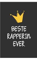 Beste Rapperin: DIN A5 - 120 Punkteraster Seiten - Kalender - Notizbuch - Notizblock - Block - Terminkalender - Abschied - Abschiedsgeschenk - Ruhestand - Arbeitsko