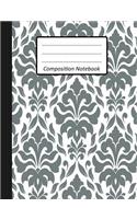 composition notebook: damask notebook Wide Ruled 110 pages composition notebook for boys kids school students and teachers, Student Gift Kids Teenager Adult Teacher