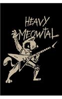 Heavy Meowtal: Song Writer Notebook for any heavy metal and hard rock cat headbanger. DIY Lyrics Journal and songwriting book - 120 Dot Grid Pages