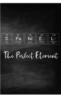Spaniel the Perfect Element: Chalkboard Style Periodic Table Inspired Matte Soft Cover Notebook Journal to Write In. 120 Blank Lined Pages for Dog Lovers