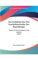 Das Verhaltniss Der Drei Geschichtsschreiber Des Bauernkrieges