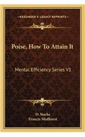 Poise, How To Attain It