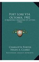 Poet Lore V14, October, 1902