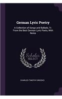 German Lyric Poetry