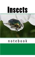 Insects: 150 page lined notebook