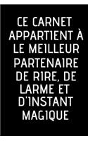 ce carnet appartient a le meilleur partenaire de rire et de larmes