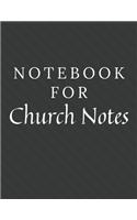 Notebook For Church Notes