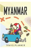 Myanmar Travelplanner: Travel Diary for Myanmar. A logbook with important pre-made pages and many free sites for your travel memories. For a present, notebook or as a part