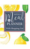 meal planner with shopping list track and plan your meals weekly for diet weight loss